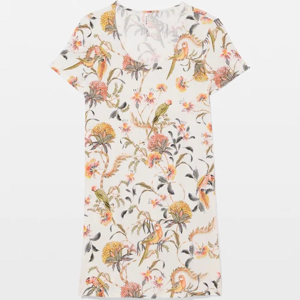 Floral Bird Pajama dress from Soma